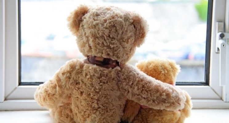 Beertjes voor het raam