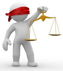 justitie blind afwegend